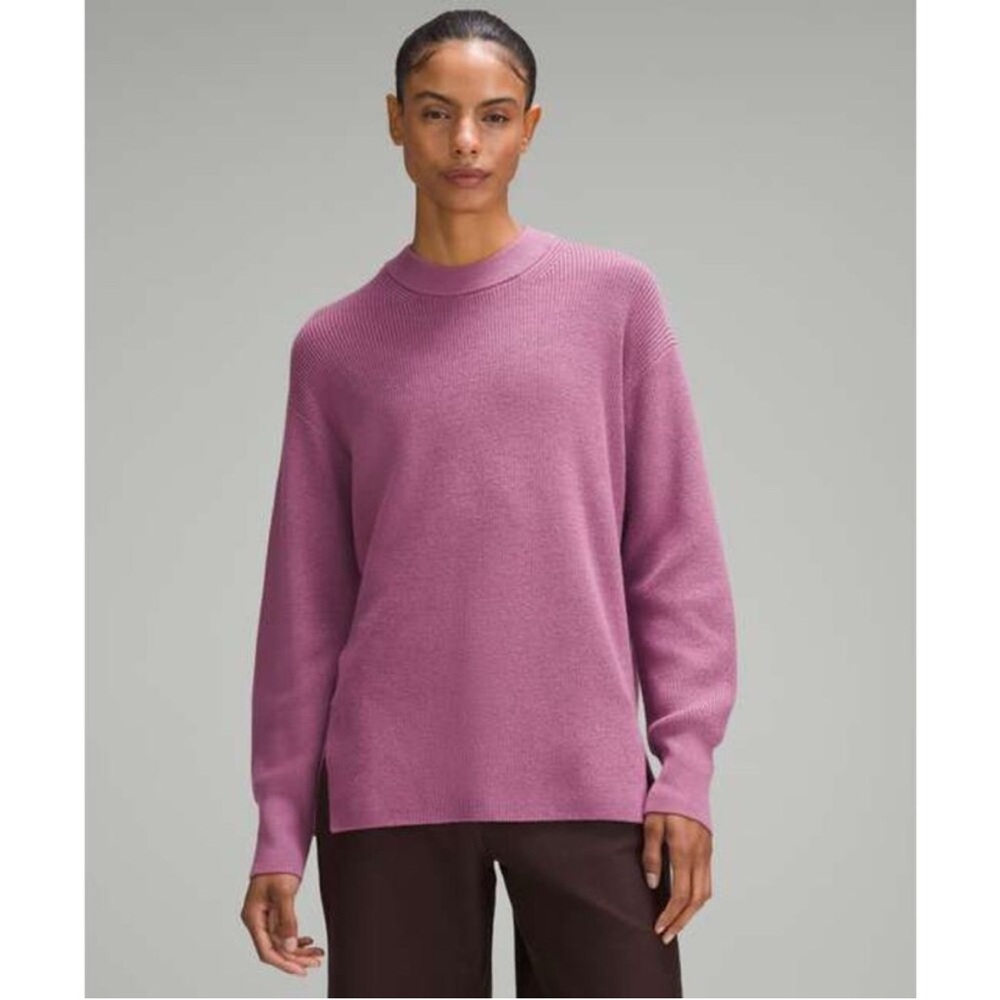 Lululemon Velvet Dust Wool Sweater Size 8